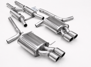 DUPLEX Auspuffanlage Edelstahl AUDI A4 Quattro/4WD...
