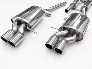 DUPLEX Auspuffanlage Edelstahl AUDI A4 Quattro/4WD Limo,Avant Typ B6/8E Motor: 1.8T, 2.0TFSI in S4 Optik 2x76mm rund, versetzt