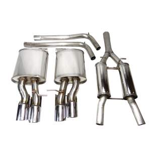 DUPLEX Auspuffanlage Edelstahl AUDI A4 Quattro/4WD...