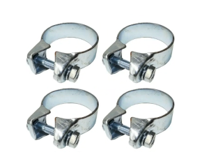 4x Auspuffschelle Flachschelle Breitbandschelle Stahl...