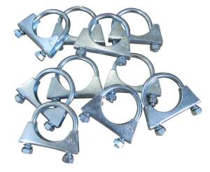 10x Auspuffschelle M8 U-Klammer Stahl 45mm...