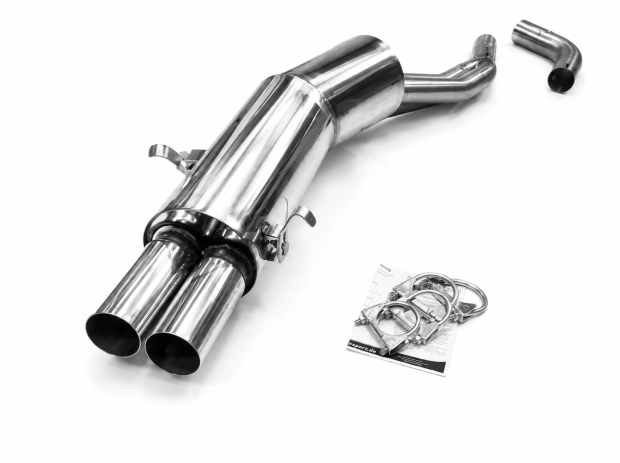 Supersport Auspuff BMW E34 Edelstahl 2x70mm