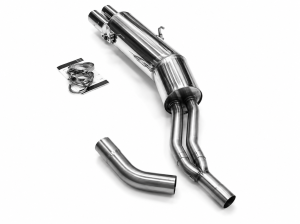 Supersport Auspuff BMW E34 Edelstahl 2x70mm
