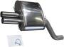 Edelstahl Sportschalldämpfer BMW 5er Touring Typ E61 - 2x76mm