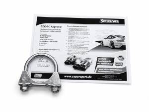 Duplex Edelstahl Sportschalldämpfer MERCEDES BENZ E-Klasse Typ W210