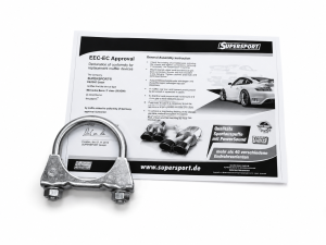 Duplex Edelstahl Sportschalldämpfer MERCEDES BENZ E-Klasse Typ W210