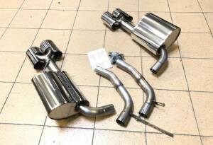 Edelstahl Sportschalldämpfer Duplex MERCEDES BENZ CLS Typ C219 Baujahr 10/04-