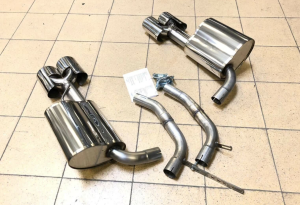 Edelstahl Sportschalldämpfer Duplex MERCEDES BENZ CLS Typ C219 Baujahr 10/04-