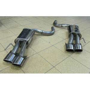 Duplex Edelstahl Sportschalldämpfer MERCEDES BENZ S-Klasse Typ W221 S350, S450, S500 keine Straßenzulassung