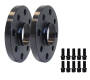 SET HA Alu Spurverbreiterungen 20mm pro Rad System 2 + Radbolzen in schwarz für VW Tiguan ll