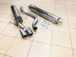 Edelstahl Sportauspuffanlage OPEL Zafira Typ A-H/ MONOCAB Bj.: 07/05- für OPC Line