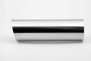 Endrohr Anschweißendrohr hochglanzpoliert Ø 100mm ohne Absorber, scharf, abgeschrägt, 330mm