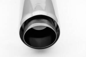 Endrohr Anschweißendrohr 100mm verjüngt mit Vorsatz 76mm UNIVERSAL, Länge 330mm