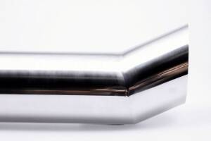 Powerendrohr Edelstahl 90mm POWER-DTM, scharf, DTM-Look, 330mm poliert