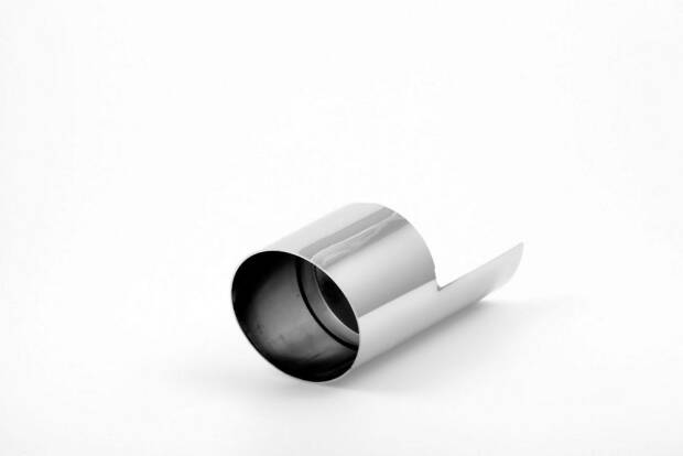Anschweißendrohr Universal - 90mm, längere Abdeckung unten, EG-Zulassung