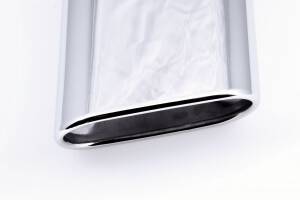 Endrohr poliert 75x165mm seitlich abgeschrägt rechts UNIVERSAL  ()
