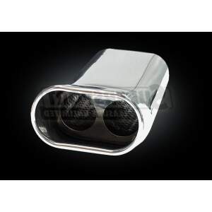 Endrohr Anschweißendrohr poliert 75x135mm mit...