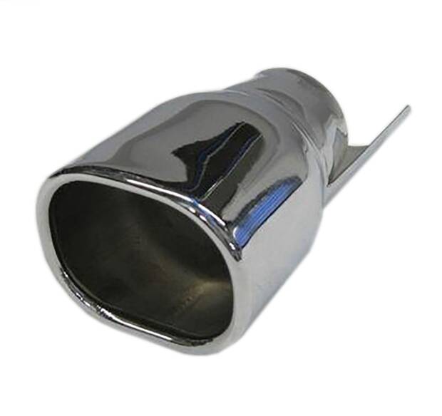 Powerendrohr Edelstahl hochglanzpoliert Universal 78x92mm mit Adapter