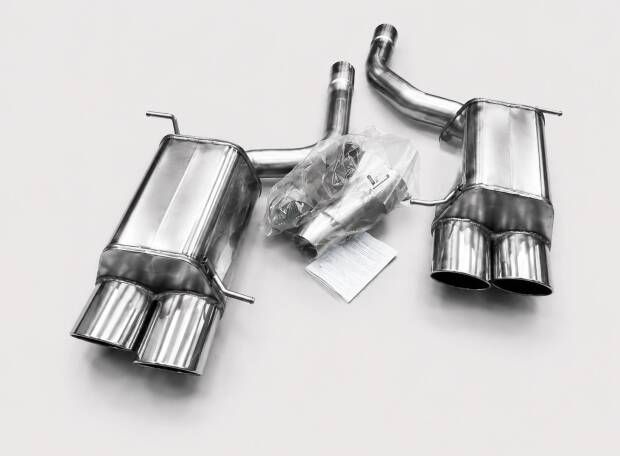 Edelstahl Endschalldämpfer DUPLEX MERCEDES BENZ SLK II (R171)