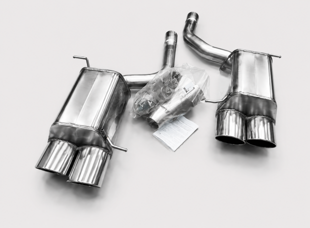 Edelstahl Endschalldämpfer DUPLEX MERCEDES BENZ SLK II (R171)