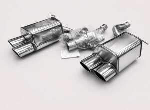 Edelstahl Endschalldämpfer DUPLEX MERCEDES BENZ SLK II (R171)