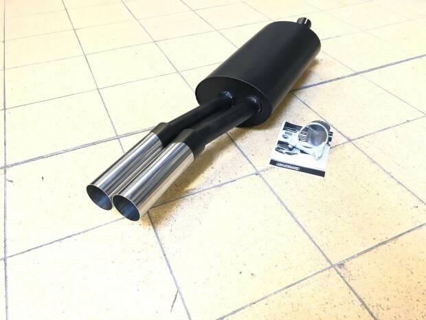 Stahl Endschalldämpfer AUDI A4 2WD Typ B5