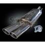 Edelstahl Endschalldämpfer VW Golf IV Limo Typ 1J 2WD Bj. 08/97- Motor 1.4,1.6,1.8,2.0,1.9TDI