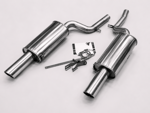 Duplex Edelstahl Endschalldämpfer AUDI A6 Quattro Typ 4B