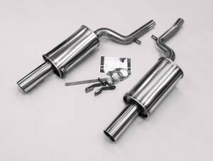 Duplex Edelstahl Endschalldämpfer AUDI A6 Quattro Typ 4B