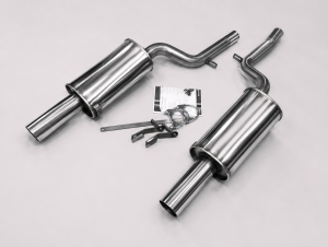 Duplex Edelstahl Endschalldämpfer AUDI A6 Quattro Typ 4B