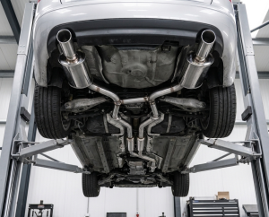 Duplex Edelstahl Endschalldämpfer AUDI A6 Quattro Typ 4B