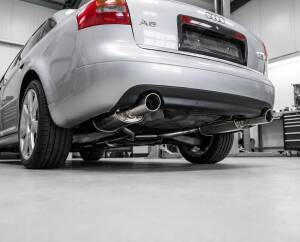 Duplex Edelstahl Endschalldämpfer AUDI A6 Quattro Typ 4B