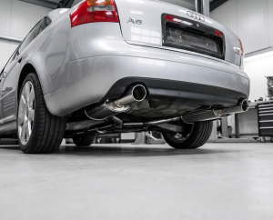 Duplex Edelstahl Endschalldämpfer AUDI A6 Quattro Typ 4B