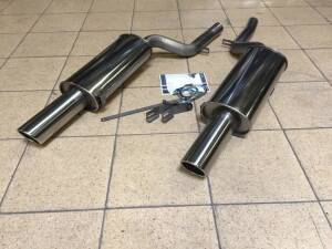 DUPLEX Edelstahl Endschalldämpfer VW Passat Limo,...
