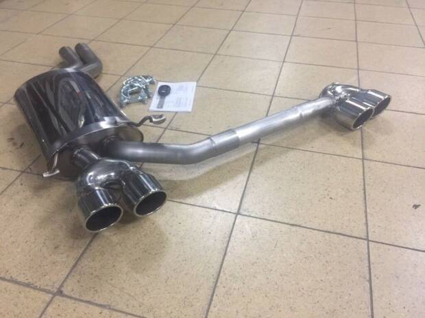 Duplex Edelstahl Endschalldämpfer AUDI A8 Typ D2