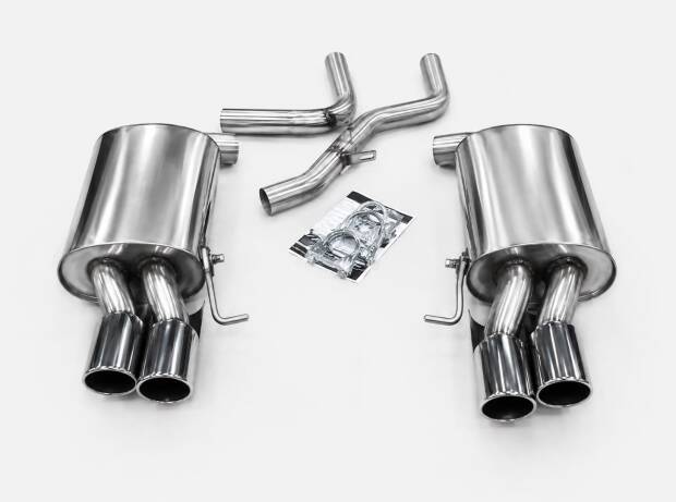 Duplex Edelstahl Sportschalldämpfer AUDI A4 Typ 8E,B6,B7