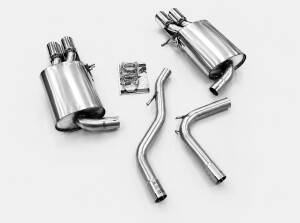 Duplex Edelstahl Sportschalldämpfer AUDI A4 Typ 8E,B6,B7