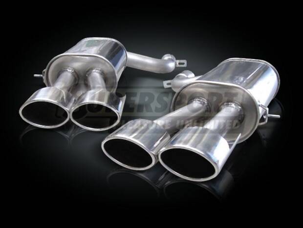 Duplex Edelstahl Endschalldämpfer AUDI A6 4F