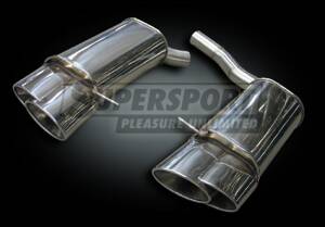 Duplex Edelstahl Endschalldämpfer AUDI S5 Typ B8
