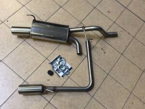 DUPLEX Edelstahl Endschalldämpfer OPEL Corsa D (S-D)...