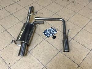 DUPLEX Edelstahl Endschalldämpfer OPEL Corsa D (S-D)...