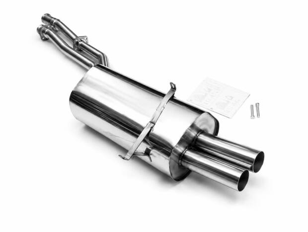 Edelstahl Endschalldämpfer BMW 3er E36 - Motor 325i, 328i