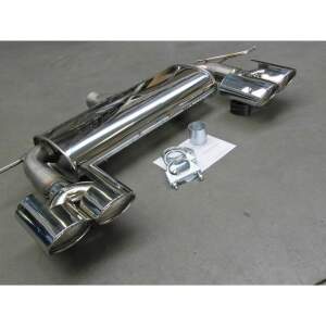 DUPLEX Edelstahl Endschalldämpfer VW Golf 5 (1K/1KP)...