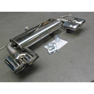 DUPLEX Edelstahl Sportschalldämpfer VW Golf 5 GTI 1K...