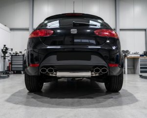 DUPLEX Edelstahl Endschalldämpfer SEAT Leon Typ 1P Bj:09/05- Motor 1.4,1.4TSI,1.6,1.8TSI,2.0