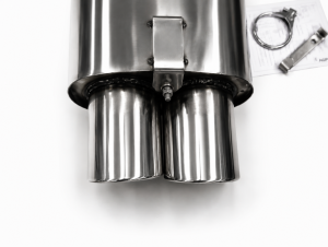 Edelstahl Endschalldämpfer MERCEDES BENZ SLK (R170) 09/96- 200, 200K, 230K