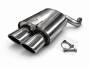 Edelstahl Endschalldämpfer MERCEDES BENZ SLK (R170) 09/96- 200, 200K, 230K