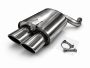 Edelstahl Endschalldämpfer MERCEDES BENZ SLK (R170) 09/96- 200, 200K, 230K