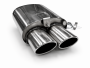 Edelstahl Endschalldämpfer MERCEDES BENZ SLK (R170) 09/96- 200, 200K, 230K