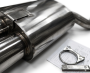 Edelstahl Endschalldämpfer MERCEDES BENZ SLK (R170) 09/96- 200, 200K, 230K